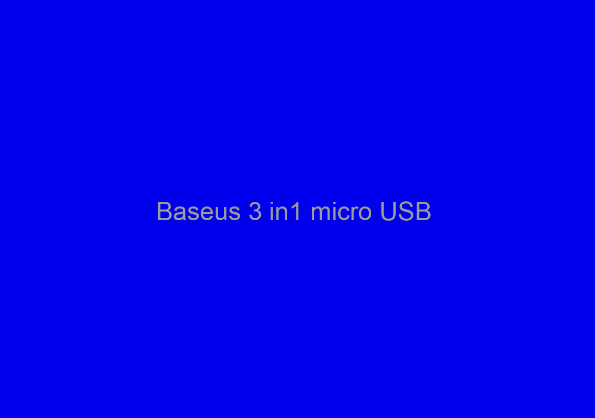 Baseus 3 in1 micro USB / Type-C…